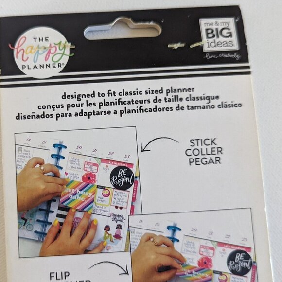 NWT Happy Planner 24pc Planner Babe Journaling Flip Stickers Write Inspo NEW HTF - Picture 8 of 9